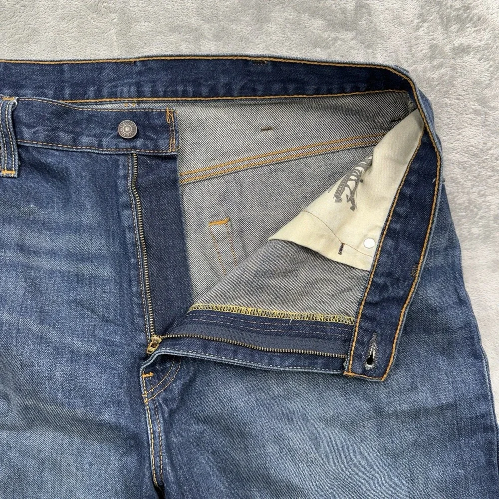 Levi's 569 Jean Loose Shorts Men's Size 38 Blue Denim Bermuda 90s Y2K